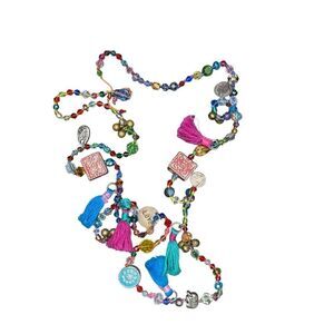 Boutique glass bead layering necklace